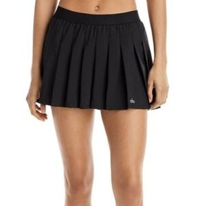 ALO Yoga Black Pleated Women's Skirt
